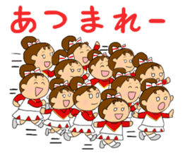 Cheerleader Sticker Red Uniform 2 sticker #6465448