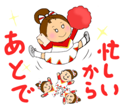 Cheerleader Sticker Red Uniform 2 sticker #6465449