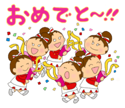 Cheerleader Sticker Red Uniform 2 sticker #6465456