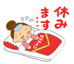 Cheerleader Sticker Red Uniform 2 sticker #6465462