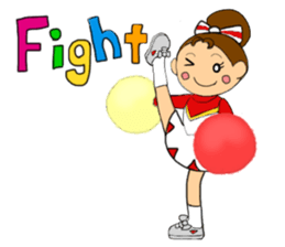 Cheerleader Sticker Red Uniform 2 sticker #6465469