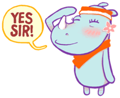 Rini the Rhino sticker #6465731