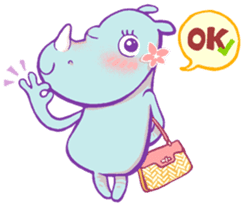 Rini the Rhino sticker #6465736