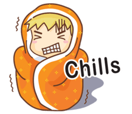 Bubu and Rika not feeling well(English) sticker #6465809