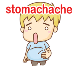 Bubu and Rika not feeling well(English) sticker #6465810