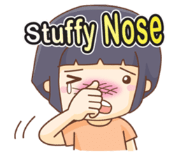 Bubu and Rika not feeling well(English) sticker #6465825