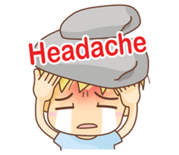 Bubu and Rika not feeling well(English) sticker #6465829