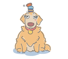 Ms.Didi The Fluffy Golden Retriever sticker #6466516
