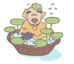 Ms.Didi The Fluffy Golden Retriever sticker #6466517