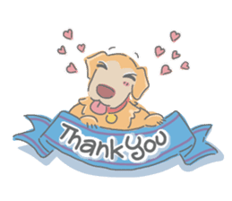 Ms.Didi The Fluffy Golden Retriever sticker #6466521