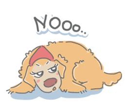 Ms.Didi The Fluffy Golden Retriever sticker #6466525