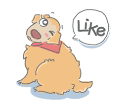 Ms.Didi The Fluffy Golden Retriever sticker #6466526
