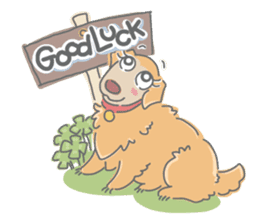 Ms.Didi The Fluffy Golden Retriever sticker #6466528