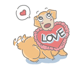 Ms.Didi The Fluffy Golden Retriever sticker #6466530