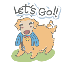 Ms.Didi The Fluffy Golden Retriever sticker #6466536