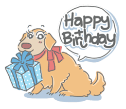 Ms.Didi The Fluffy Golden Retriever sticker #6466537