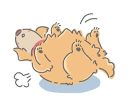 Ms.Didi The Fluffy Golden Retriever sticker #6466545