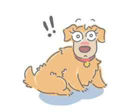 Ms.Didi The Fluffy Golden Retriever sticker #6466547