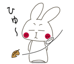 Sticker.rabbit and tabby cat3 sticker #6467083