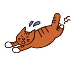 Relaxing cat sticker #6467310