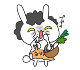 family rabbit and cat sticker sticker #6467313