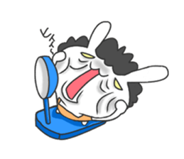 family rabbit and cat sticker sticker #6467315