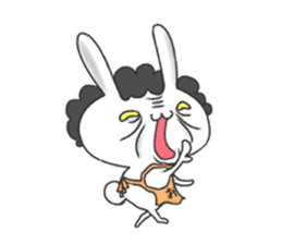 family rabbit and cat sticker sticker #6467324