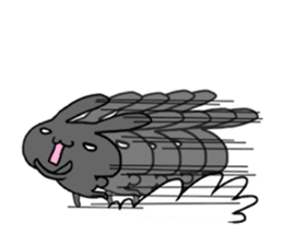 family rabbit and cat sticker sticker #6467325