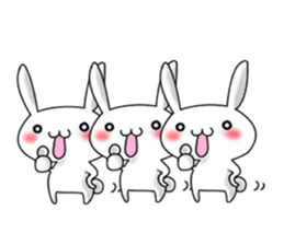 family rabbit and cat sticker sticker #6467328