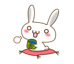 family rabbit and cat sticker sticker #6467329