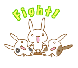 family rabbit and cat sticker sticker #6467331