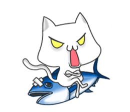 family rabbit and cat sticker sticker #6467337