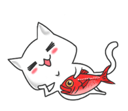 family rabbit and cat sticker sticker #6467344