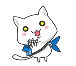 family rabbit and cat sticker sticker #6467346