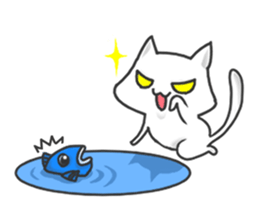 family rabbit and cat sticker sticker #6467350