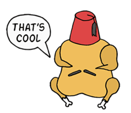 Chicken Cool Guy sticker #6467586