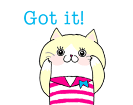 Cat's English stickers! sticker #6467794