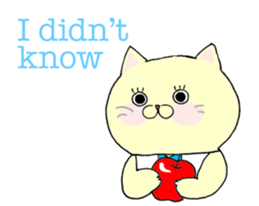 Cat's English stickers! sticker #6467799