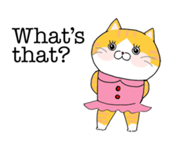 Cat's English stickers! sticker #6467800