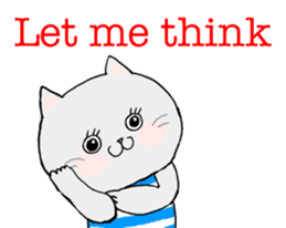 Cat's English stickers! sticker #6467805