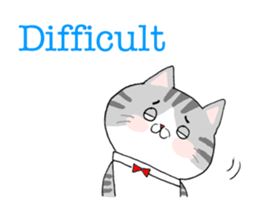 Cat's English stickers! sticker #6467809