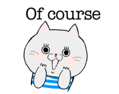 Cat's English stickers! sticker #6467821