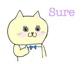 Cat's English stickers! sticker #6467822