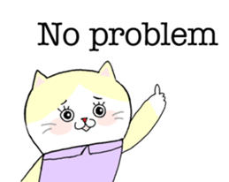 Cat's English stickers! sticker #6467823