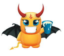 Devil fly2 sticker #6467854