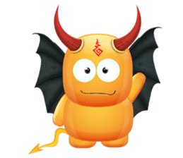 Devil fly2 sticker #6467855