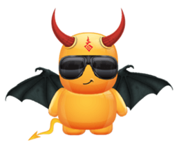 Devil fly2 sticker #6467864