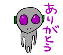 Alien friends sticker sticker #6468680