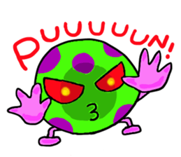 Alien friends sticker sticker #6468687