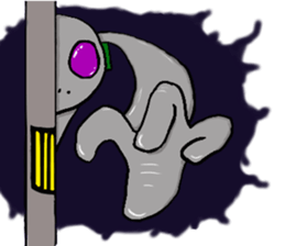 Alien friends sticker sticker #6468705